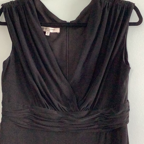 Evan-Picone sleeveless black draped front-size 14 - Picture 3 of 7